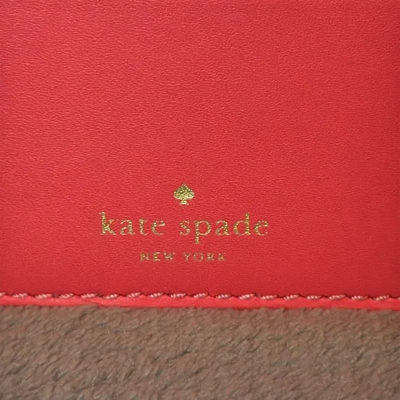 ♠️KATE SPADE♠️Flamingo(Pink/Salmon)Wellesley Graham Cardholder/EUC - Picture 4 of 7